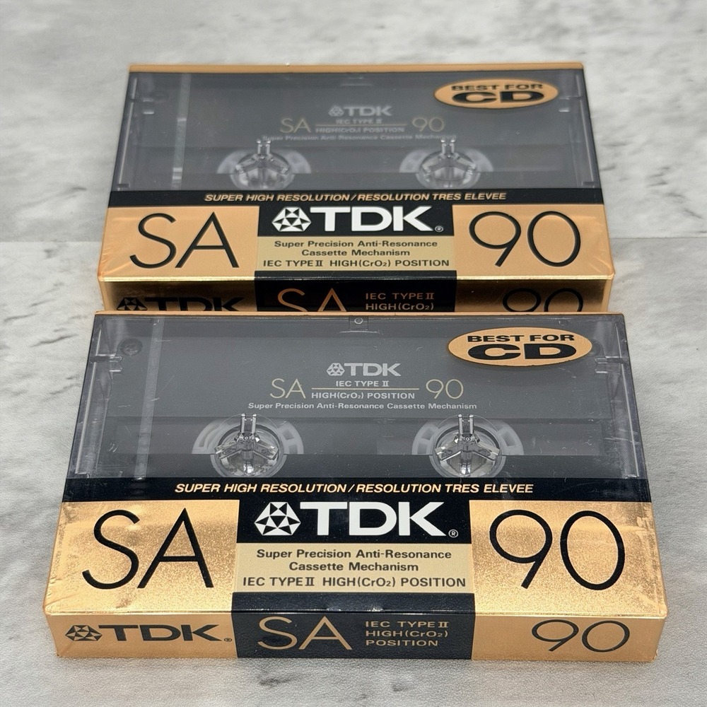 TDK SA 90 Min Type II New 2 Cassettes. buy one or both.